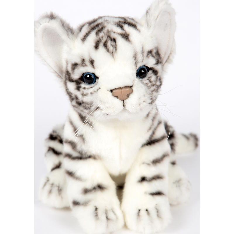 Tiger Cub White 17cm Realistic Soft Toy by Hansa