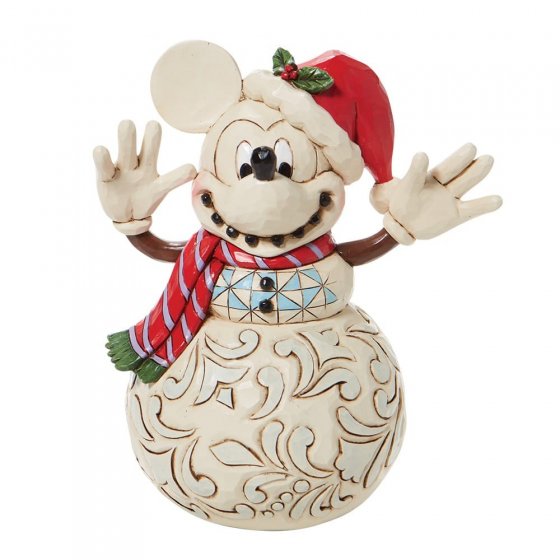 Mickey Mouse Snowman Figurine