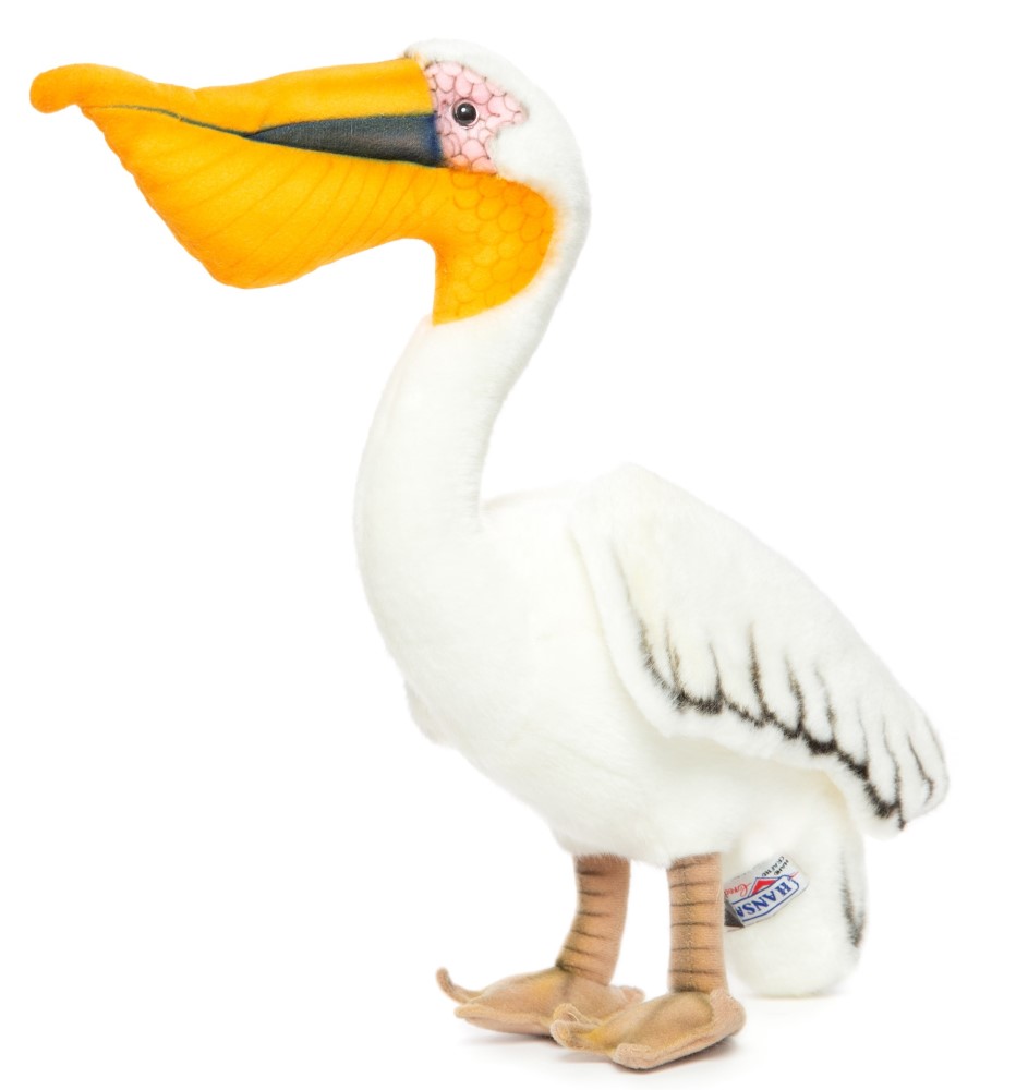 Pelican 35cm Realistic Soft Toy by Hansa