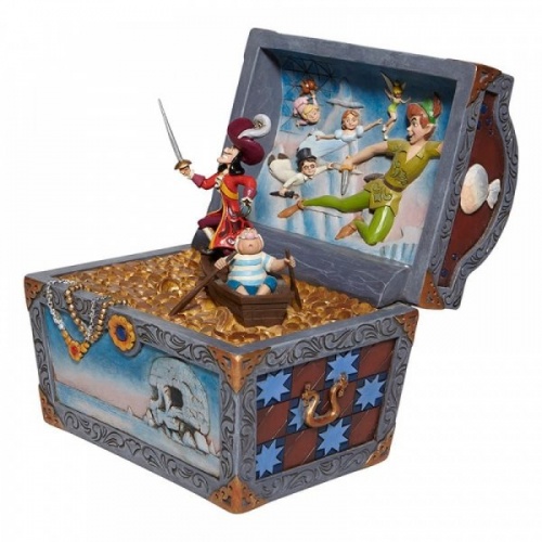 Treasure strewn Tableau - Peter Pan Flying Scene Figurine