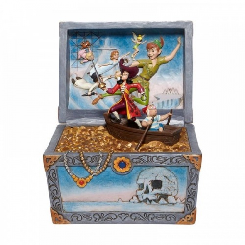 Treasure strewn Tableau - Peter Pan Flying Scene Figurine